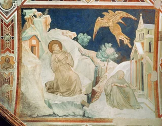 St Francis receiving the stigmata